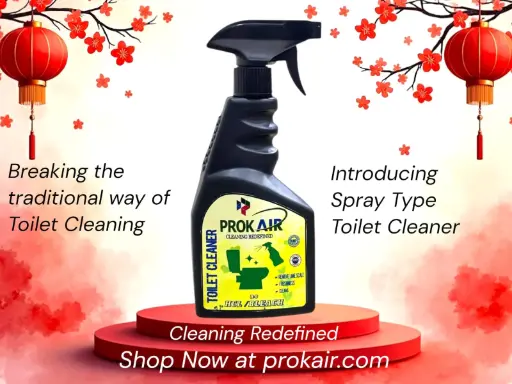 Prokair Toilet Cleaner Spray 400ml X 2